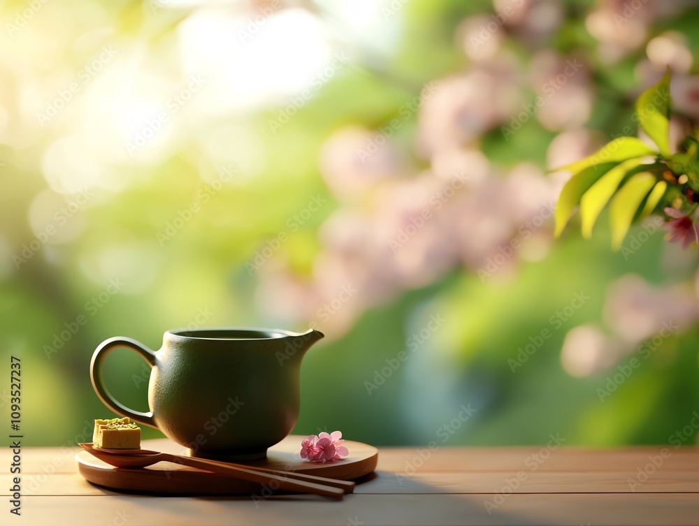 Japanese tea ceremony experience tranquil garden setting lifestyle content nature environment close-up view mindfulness concept Japanese tea ceremony experience tranquil garden setting lifestyle content nature environment close-up view mindfulness concept