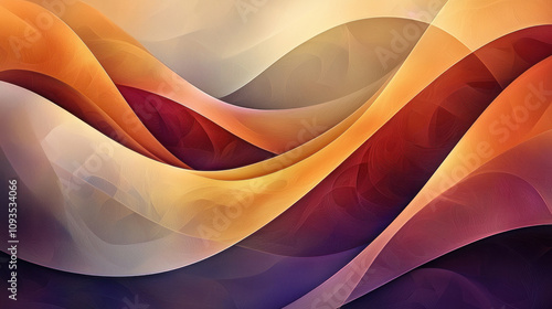 Abstract colorful wavy background in red,orange, purple beige color as wallpaper illustration, Modern art design