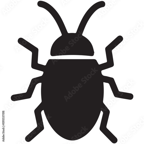 Adobe Illustrator Artwork Hand drawn cute outline illustration of bug. Flat vector beetle insect in line art doodle style. Computer software security icon. System network error. Virus alert. Repair co