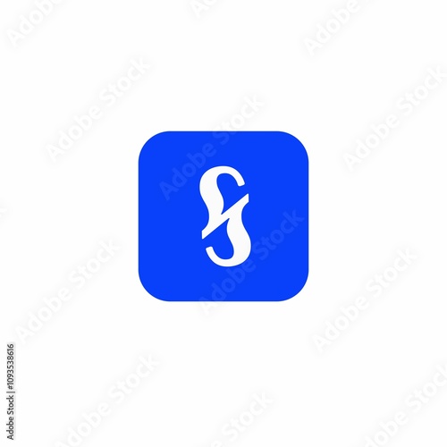 Monogram logo mark art design
