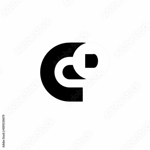 Monogram logo mark art design