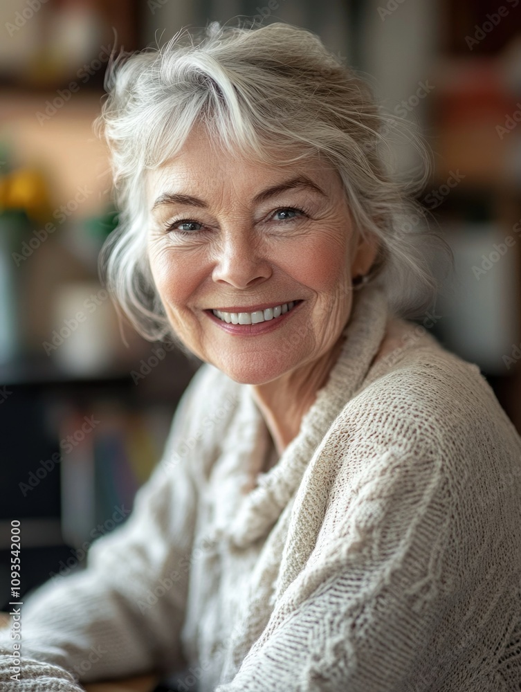 Warm and Candid Portrait of a Smiling Woman Warm and Candid Portrait of a Smiling Woman