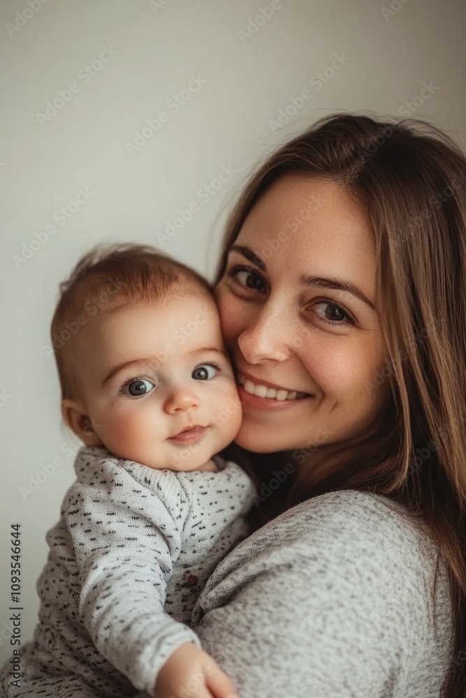 A mother holding a newborn baby in her arms, a moment of tender love and bonding A mother holding a newborn baby in her arms, a moment of tender love and bonding
