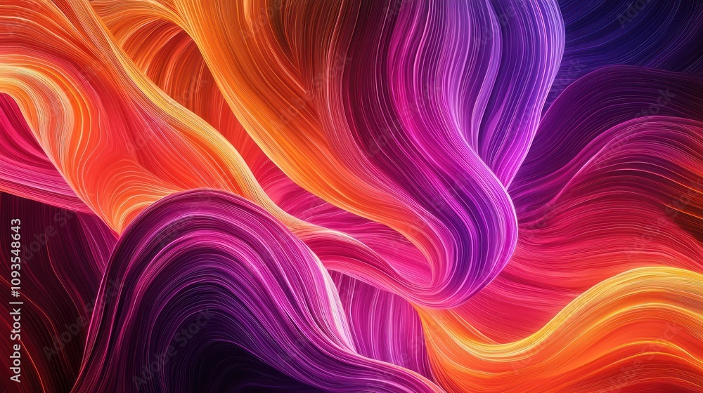 Vibrant abstract background showcasing flowing lines and dynamic colors for modern wall decor Vibrant abstract background showcasing flowing lines and dynamic colors for modern wall decor