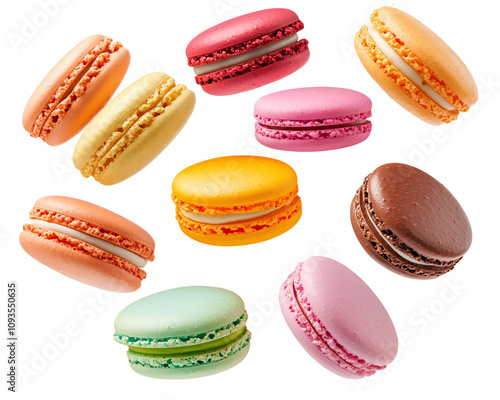 a group of colorful cookies photo