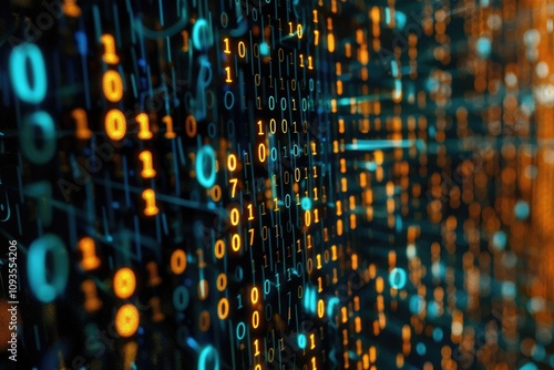 Obraz na płótnie binary