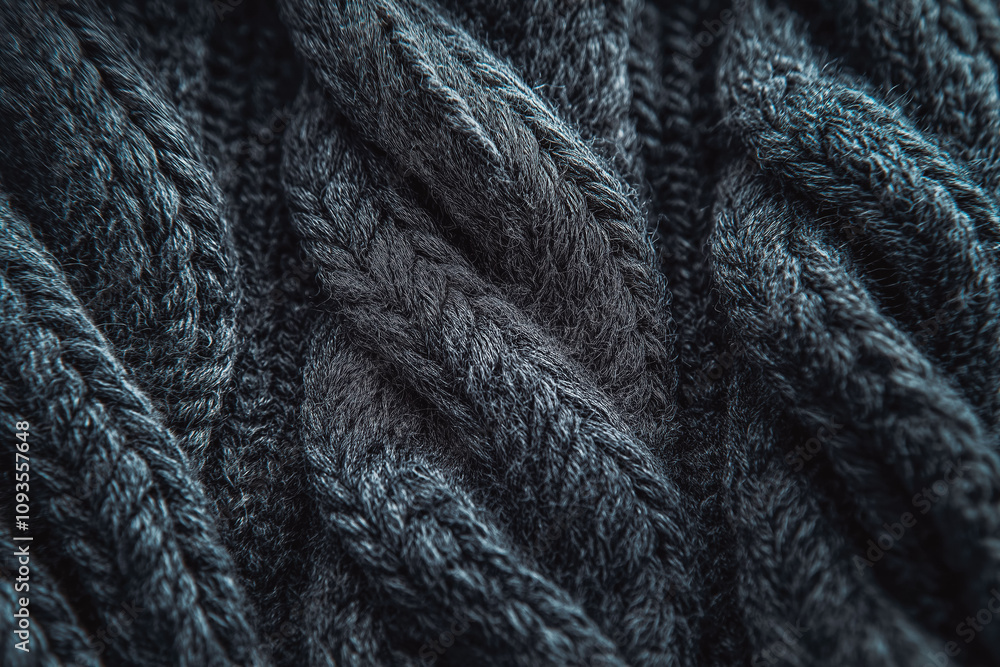 Close-up of Knit Wool Fabric Texture Close-up of Knit Wool Fabric Texture