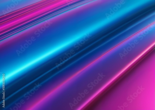 Holographic Steel with Swirling Gradients of Cerulean and Fuchsia