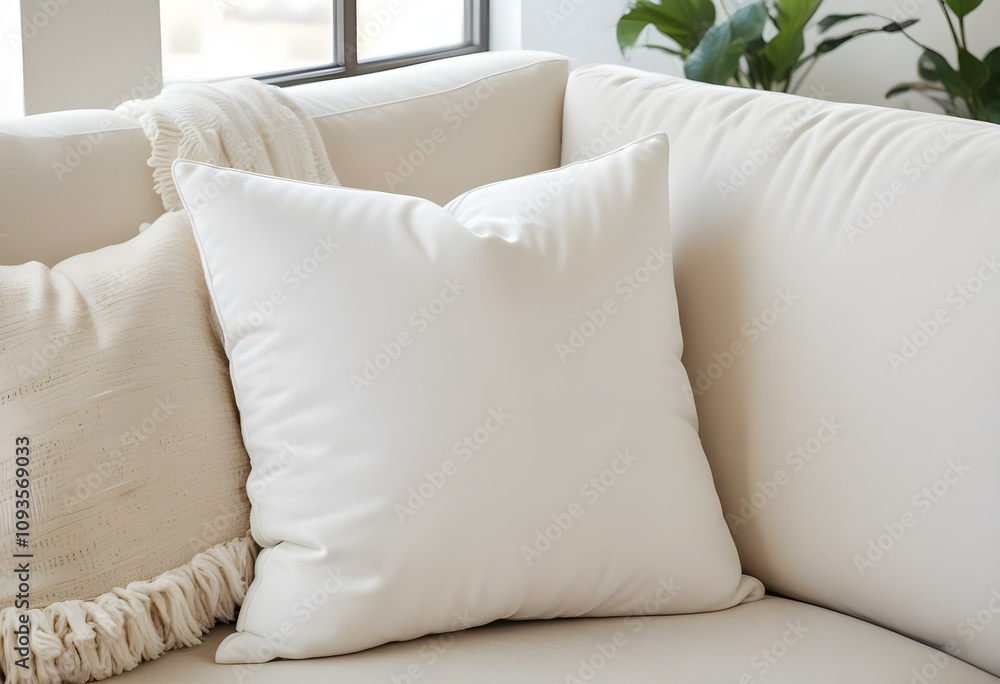 empty white pillow
