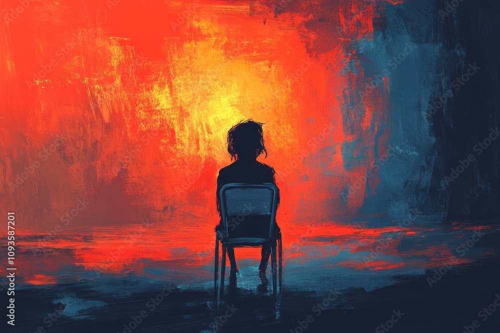 Obraz premium The Empty Chair, Depression