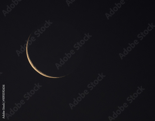 A shot of the Waning Crescent Moon