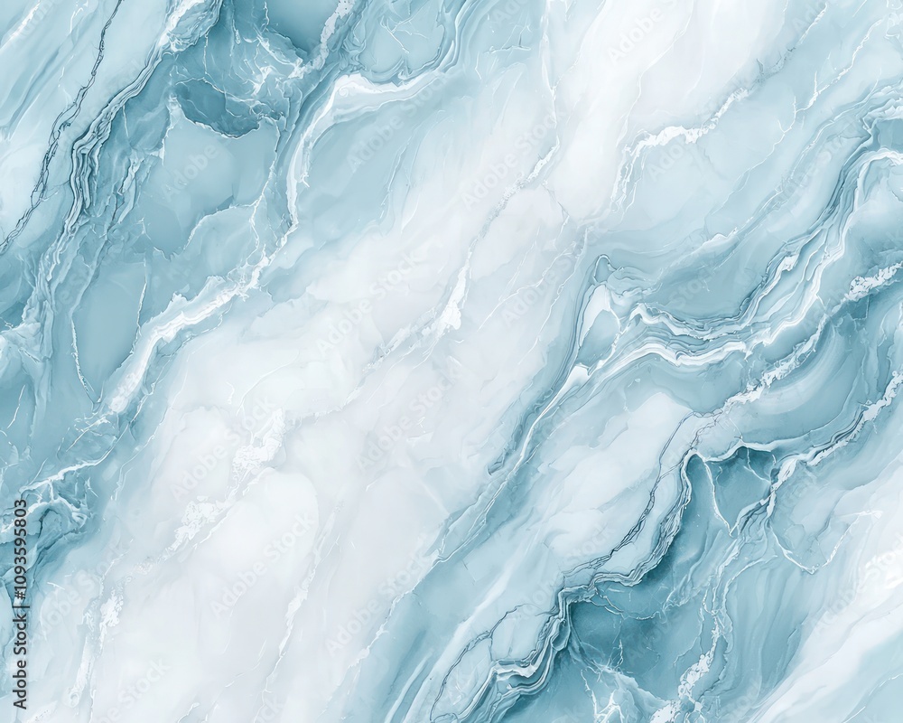 An abstract marble textured background in fluid art style, blending white and light blue hues An abstract marble textured background in fluid art style, blending white and light blue hues