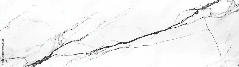 Fototapeta premium White Marble Slab With Black Veining Texture