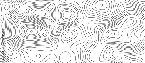  Abstract white wave paper curved reliefs background design. The black on white contours topography stylized relief diagram line wave carve pattern background.