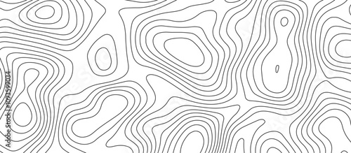  Abstract white wave paper curved reliefs background design. The black on white contours topography stylized relief diagram line wave carve pattern background.