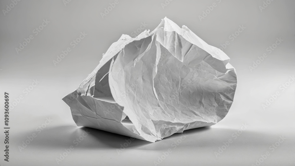 Wrinkled White Paper with Shadows
Wrinkled White Paper with Shadows