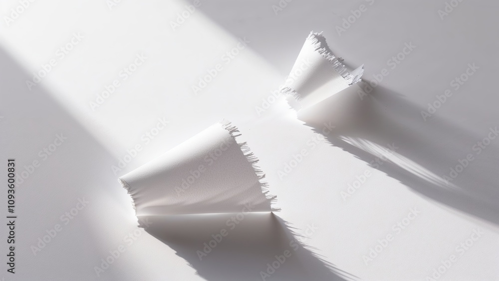 Minimal Torn White Paper with Shadows
Minimal Torn White Paper with Shadows