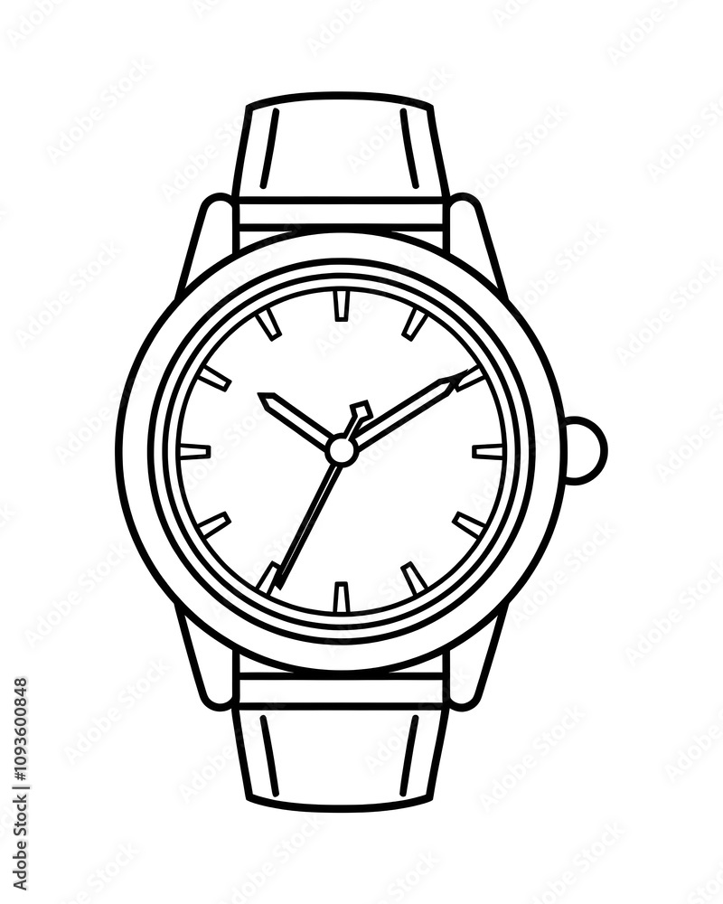wristwatch coloring wristwatch coloring