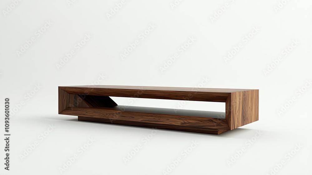 Modern Dark Wood Coffee Table with Unique Design Modern Dark Wood Coffee Table with Unique Design