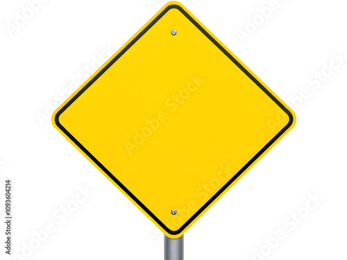 Free Download Blank Yellow Diamond Traffic Sign - GFXLoad