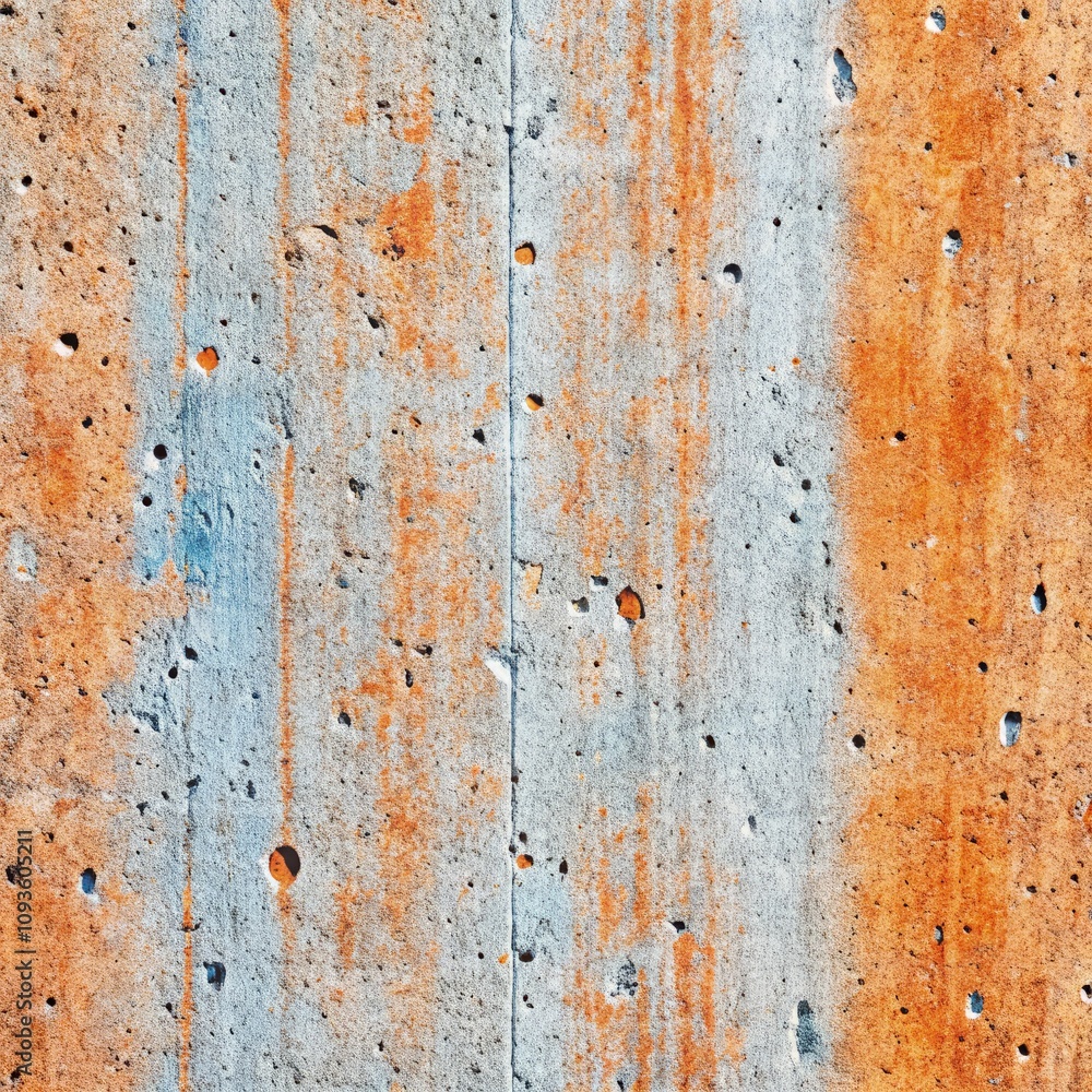 Concrete Texture With Detailed Patterns and Rust Marks on a Weathered Surface. Generative AI Concrete Texture With Detailed Patterns and Rust Marks on a Weathered Surface. Generative AI