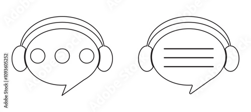 customer service or it support vector icon, private chat symbol, online operator sign