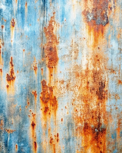 Corroded Texture With Detailed Rust Patterns Showcasing Natural Decay. Generative AI