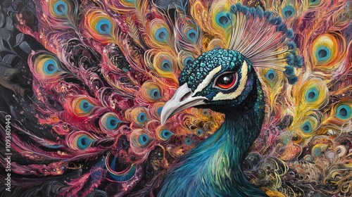 Majestic Peacock: A Symphony of Colors