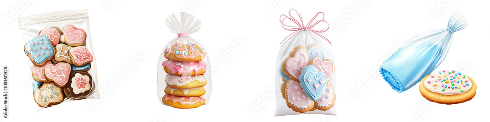 Icing Bag – A Bag Used to Pipe Icing onto Cookies for Decoration Isolated on Clear White Background Highly Detailed Icing Bag – A Bag Used to Pipe Icing onto Cookies for Decoration Isolated on Clear White Background Highly Detailed