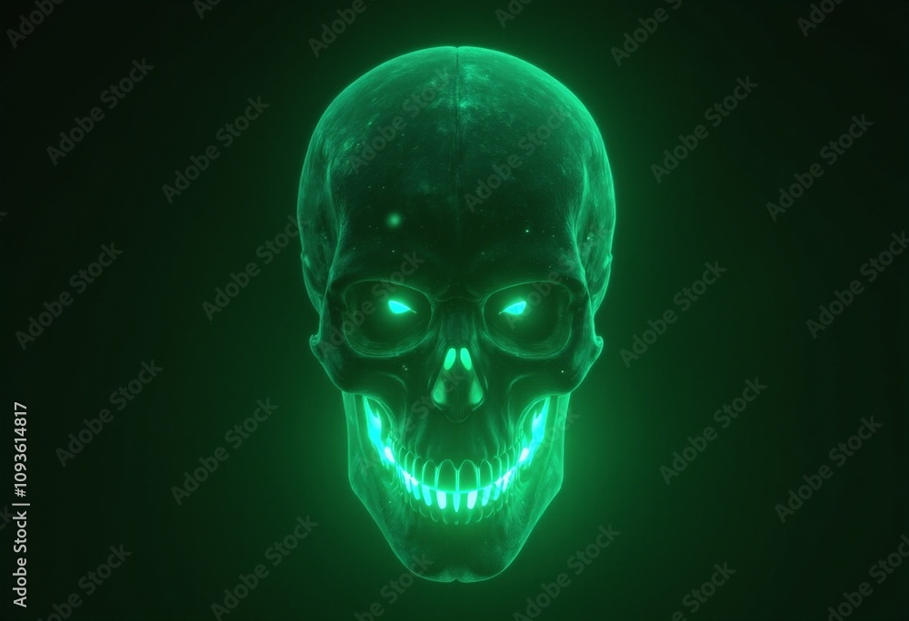 Neon Green Skull Neon Green Skull