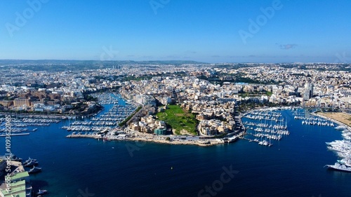 The city view of Valetta, Malta