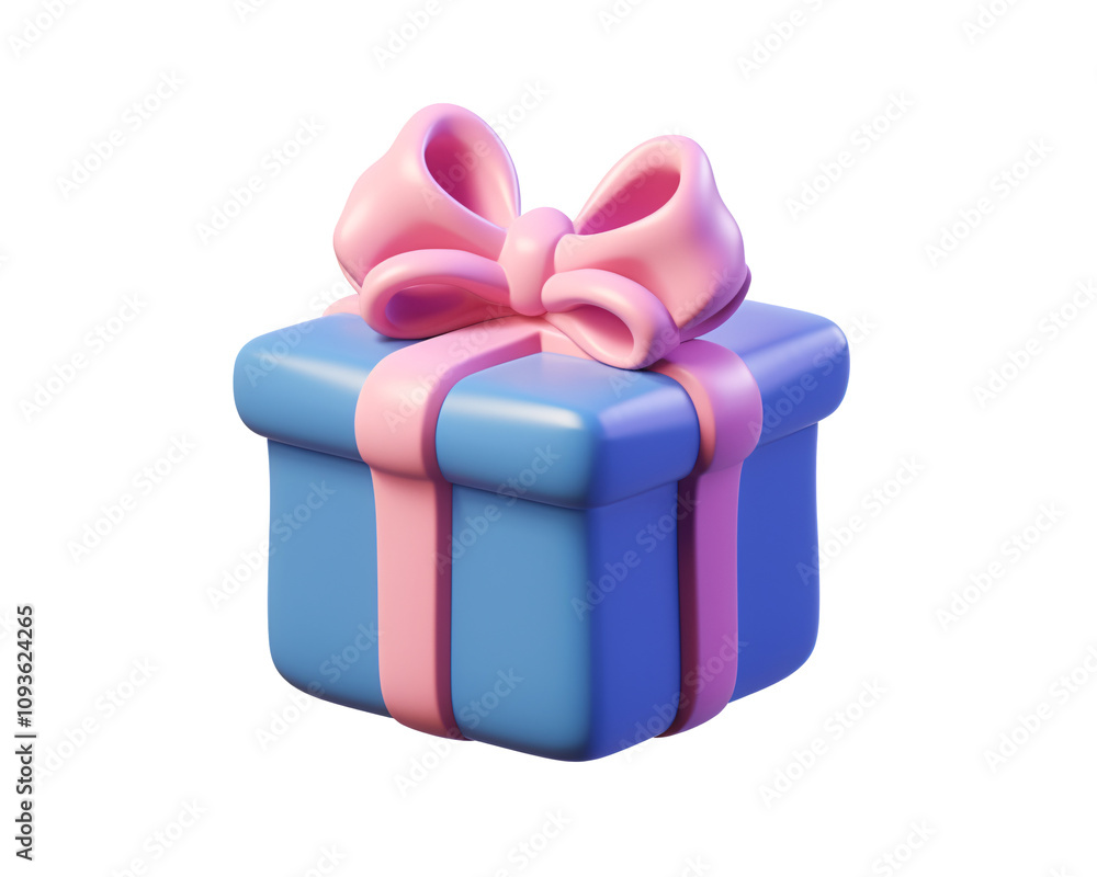 a blue and pink gift box a blue and pink gift box