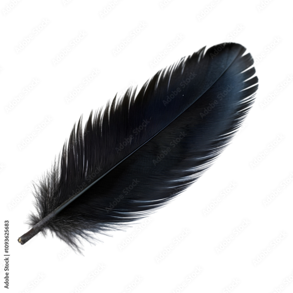 Dark Bird Feather Close up Isolated Nature Texture Black Quill Wildlife Avian Organ Dark Bird Feather Close up Isolated Nature Texture Black Quill Wildlife Avian Organ