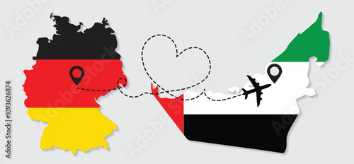 Travel to UAE by airplane from Germany