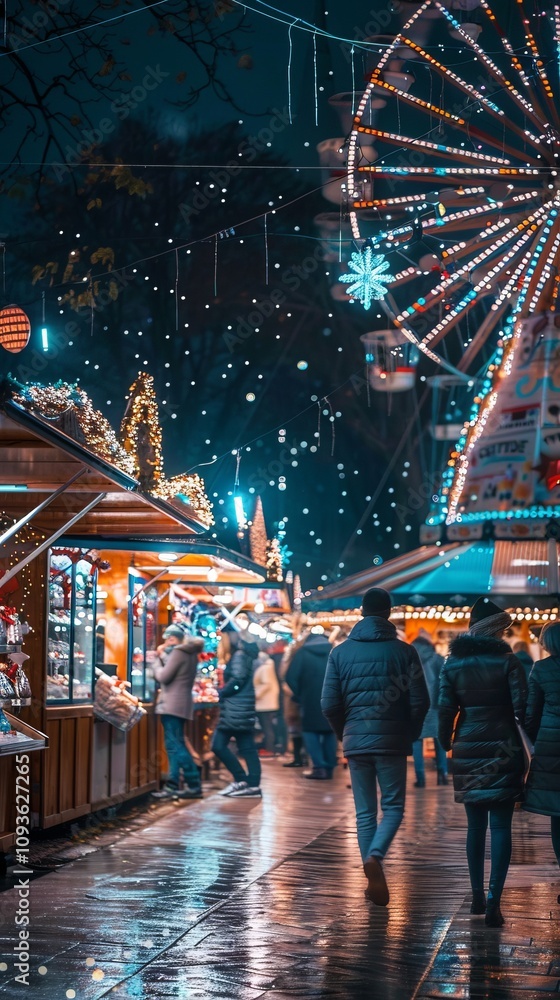 Obraz premium Christmas market.