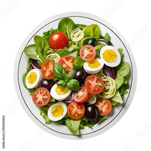 italian salad illustration