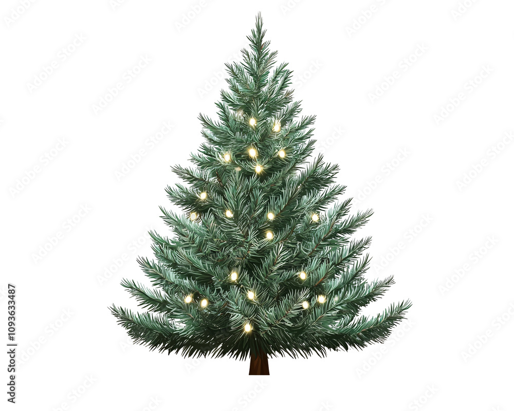 a christmas tree with lights a christmas tree with lights