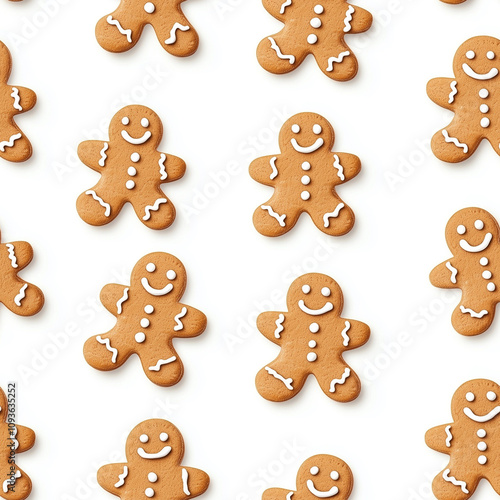 Decorated Ginger Bread Man Cookie for Christmas Holiday Celebration	