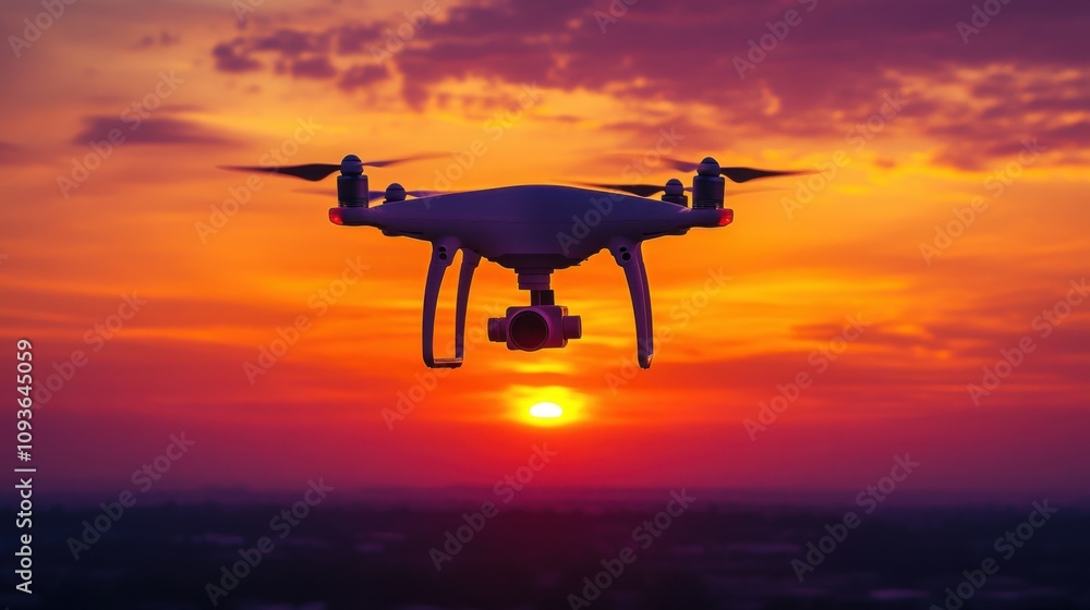 Drone sunset aerial photography Drone sunset aerial photography