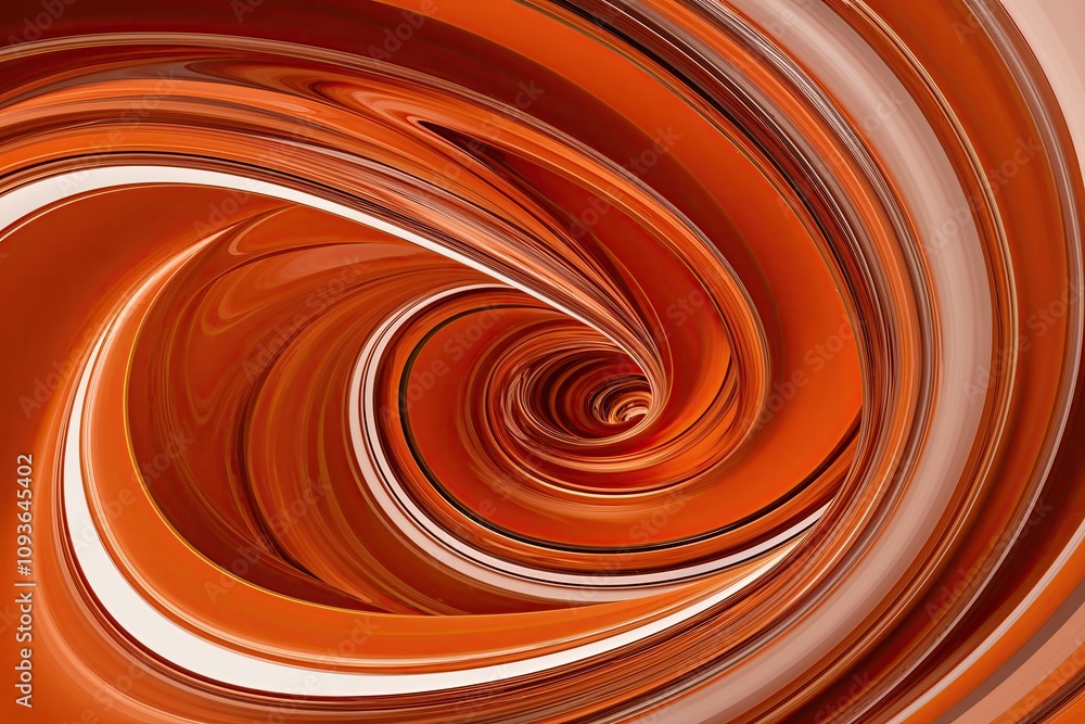Modern Wavy Abstract Swirl in Orange with Fluid Design and Motion Modern Wavy Abstract Swirl in Orange with Fluid Design and Motion