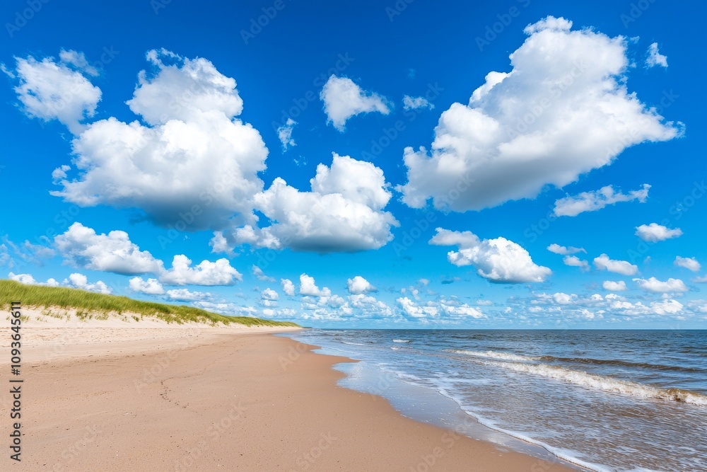 Ni'ihau, an island near Kauai in Hawaii, features a blue sky dotted with clouds. Ni'ihau, an island near Kauai in Hawaii, features a blue sky dotted with clouds.