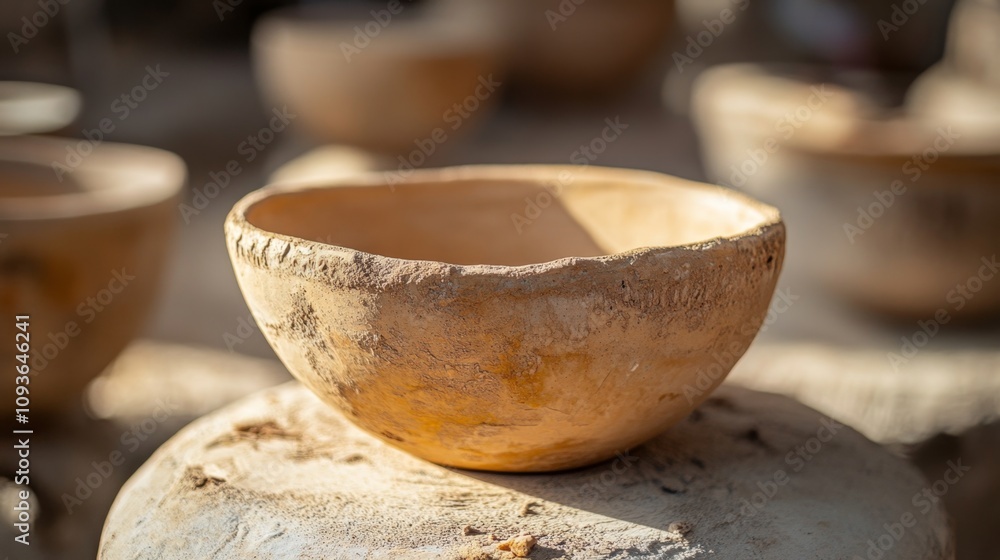 Handcrafted Rustic Clay Bowl