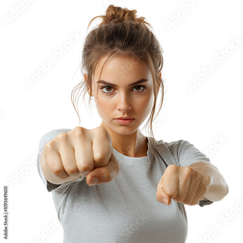 woman showing thumbs up