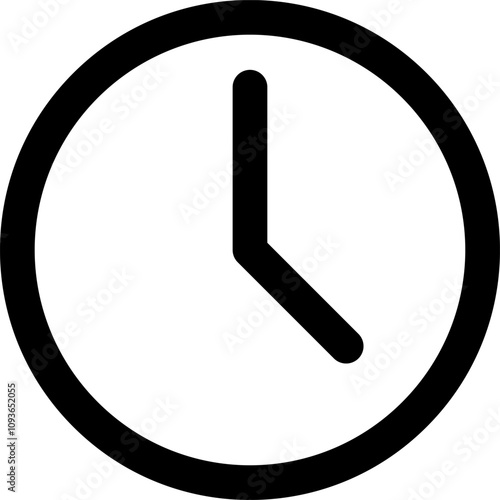 Clock Time Sign Icon Mechanical Watch Symbol. Mechanical clock icon. Time symbol. Vector illustration.