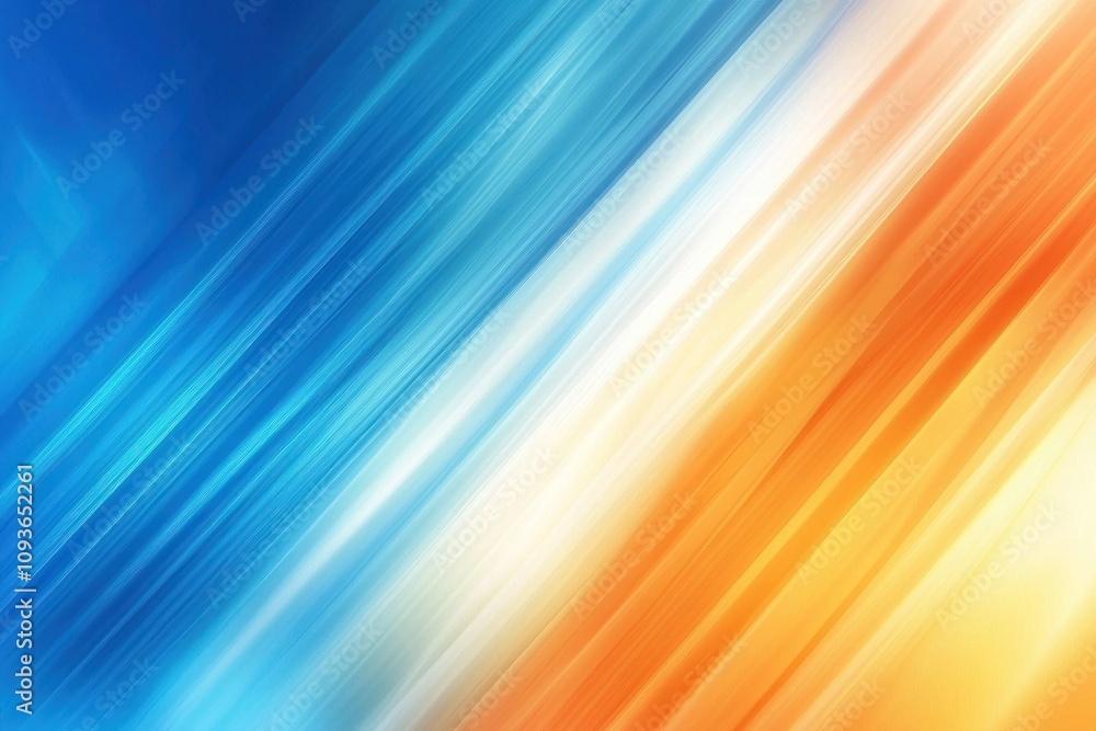 Abstract Background with Diagonal Blue and Orange Stripes Abstract Background with Diagonal Blue and Orange Stripes