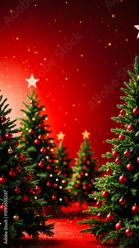 vertical christmas smartphone wallpaper with blank space for text , 4k background