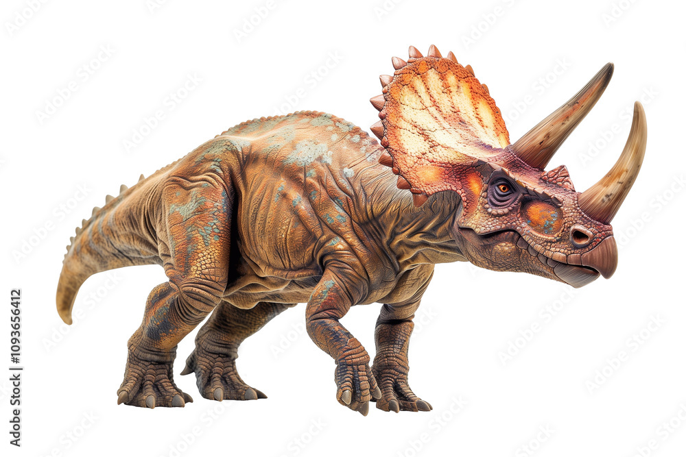 Triceratops is a genus of herbivorous dinosaurs from the ceratopsid family that existed at the end of the Maastrichtian century of the Cretaceous period. Triceratops is a genus of herbivorous dinosaurs from the ceratopsid family that existed at the end of the Maastrichtian century of the Cretaceous period.
