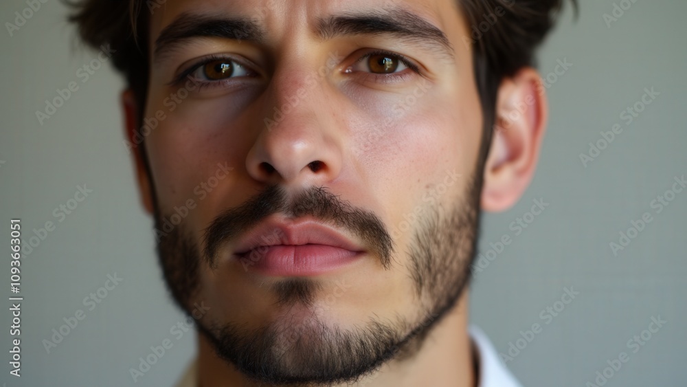 A man with a perfectly trimmed small beard styles, offering a minimalist and modern aesthetic. A man with a perfectly trimmed small beard styles, offering a minimalist and modern aesthetic.