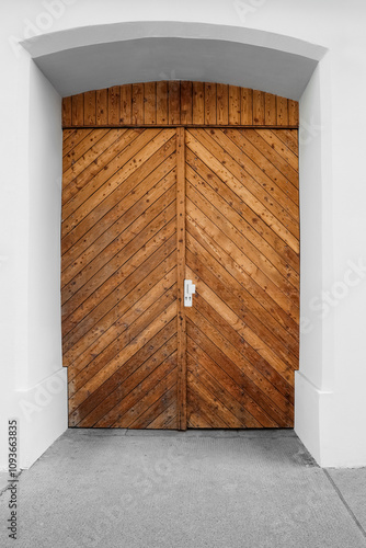 View of building with woode...