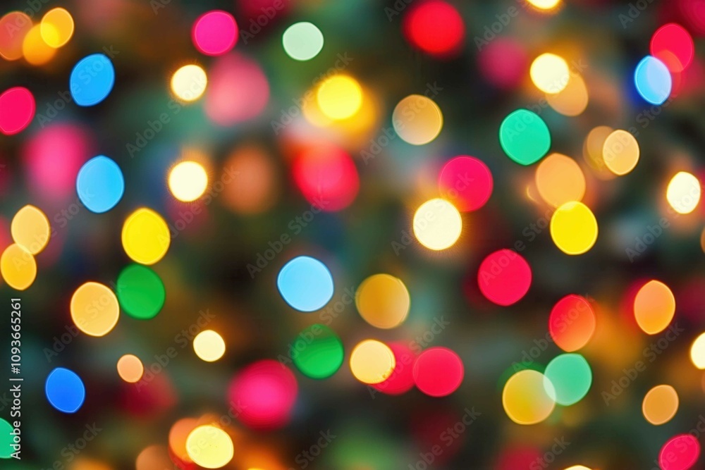 Defocused christmas tree lights image bokeh style Defocused christmas tree lights image bokeh style